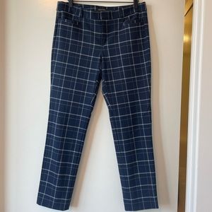 Banana Republic Dress Pants Navy Plaid
